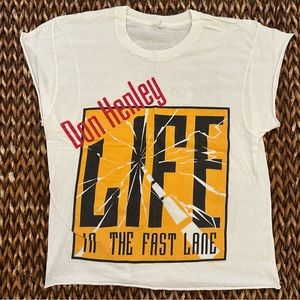 Vintage Don Henley Life in the Fast Lane / I Will Not Go Quietly Tour tshirt.